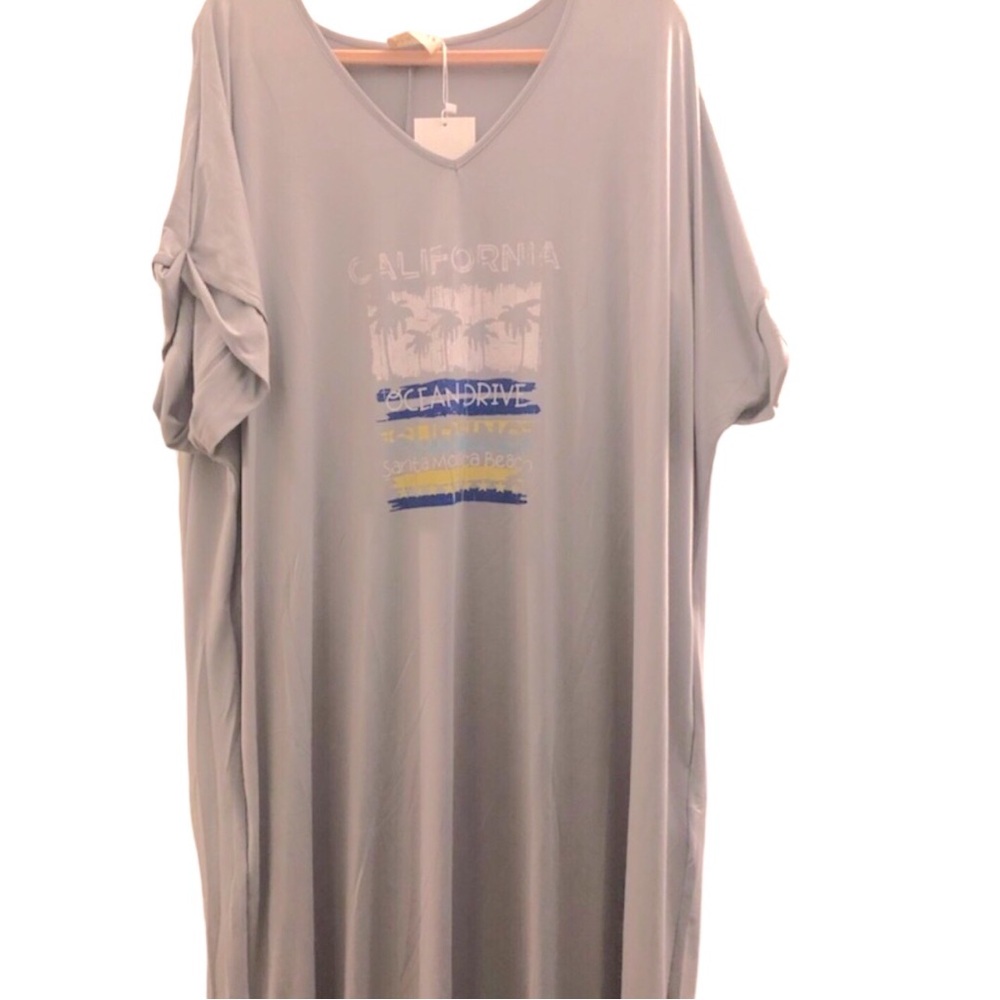New NINEXIS Maxi Apres’ Sun Sleep Gown California New Size 3X - Picture 4 of 7